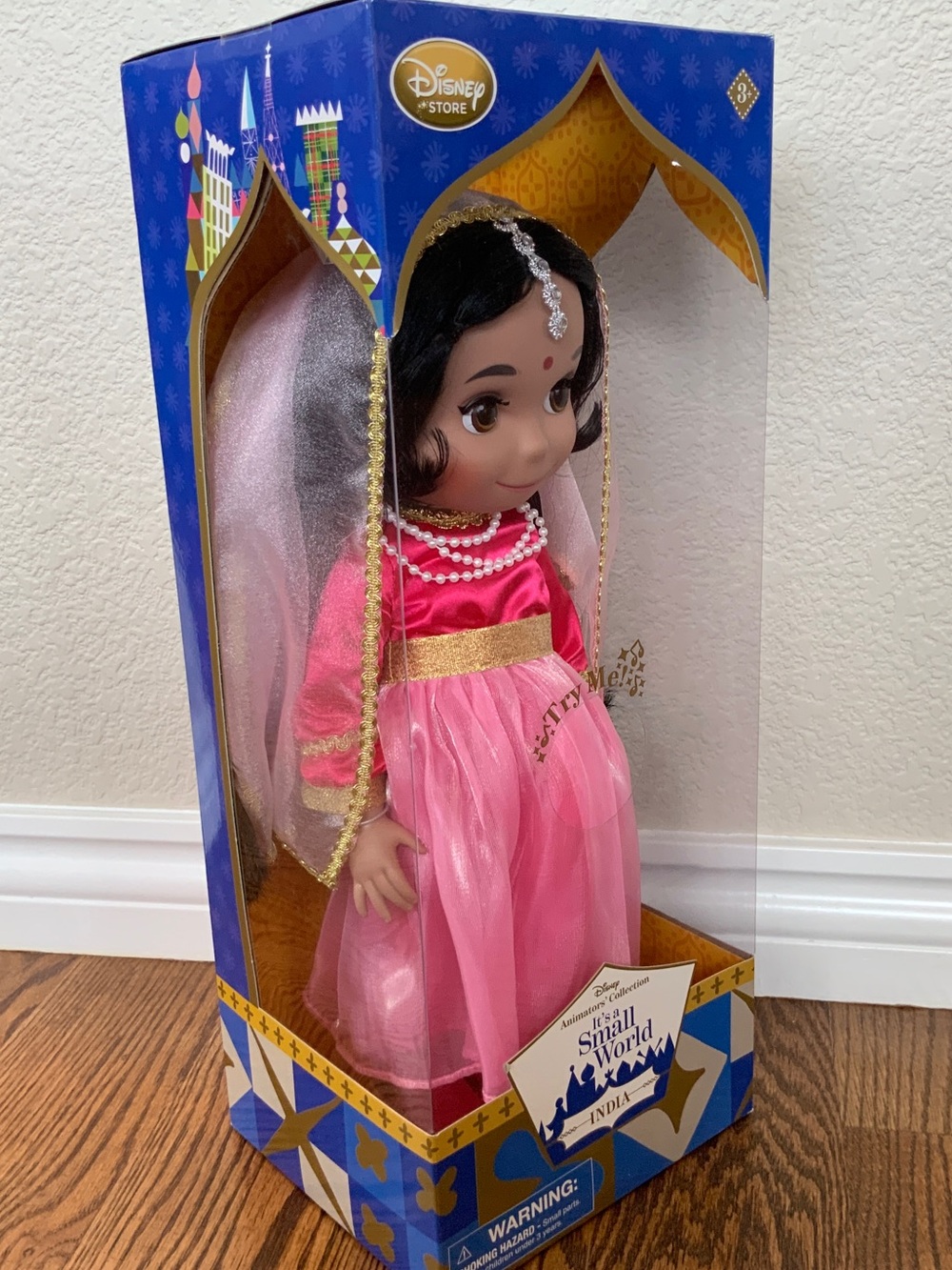 Disney India It’s a Small World Animator’s Collection Singing Doll New in Box - Picture 8 of 12